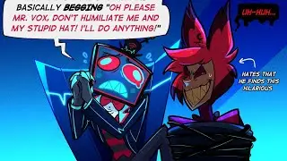 Vox Makes Alastor Laugh!🥹❤️Vox X Alastor😍Radiostatic!📺Hazbin Hotel Comic Dub