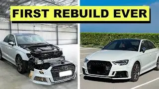 (FULL BUILD) Rebuilding My First WRECKED Car With ZERO Experience