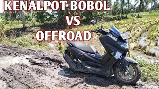 KENALPOT BOBOL NMAX tes di sawah  OFFROAD
