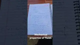 Mechanical properties of fluids class 11 physics