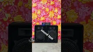 Mini dj ka sound test.  4440 amplifayr 10