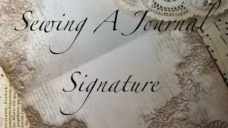 Three Hole Pamphlet Stitch ~ Step by Step Tutorial for Sewing Journal Signatures 