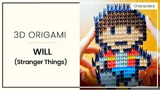 ORIGAMI 3D | WILL din serialul STRANGER THINGS | DIY TUTORIAL | 4K