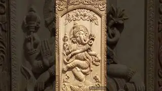 #Ganpati carving #men door #ganesha carving design #shorts
