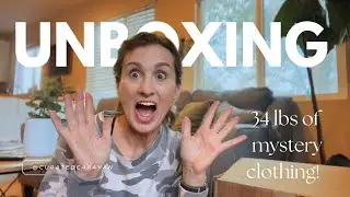35lbs of clothing to resell!  What did I find??  Mystery Unboxing