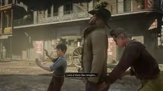 RDR2 - arthur get robbed by street kid #rdr2 #mission #arthurmorgan #akazplays