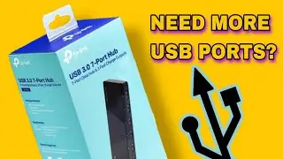 Нужно больше USB-портов? TP-LINK UH700 7-портовый USB-концентратор с питанием от сети 3/0. Распаковка и обзор.