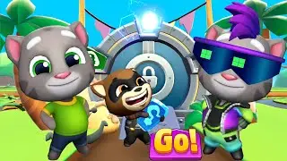 Talking Tom Time Rush Android Gameplay - Tom vs Hyper Tom vs Boss Raccoon Full Screen