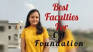 Best Faculties For CA Foundation |  I Scored 280 marks from these faculties.