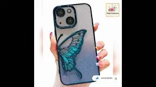 Butterfly Plating Design Aesthetic Luxury glitter cute back cover @nidacollectionn.c8267 @9515606386