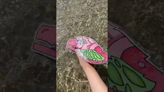Meet Coral 🪸 #dragonpuppet #paperdragon #beach