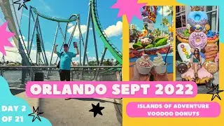 ISLANDS OF ADVENTURE VLOG 2022 | RIDING VELOCICOASTER FOR THE FIRST TIME | THREE BROOMSTICKS REVIEW