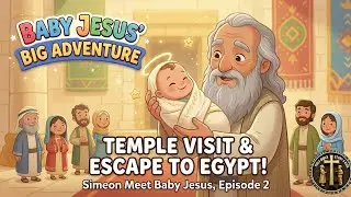 Baby Jesus' Big Adventure: Temple Visit and Escape to Egypt! Simeon and Anna Meet Baby Jesus 