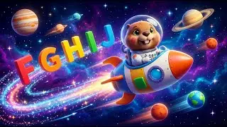 Venturing into Space with ABC Song (F-J) 🚀 Learn Astronaut Words F to J | Wonder ABC World