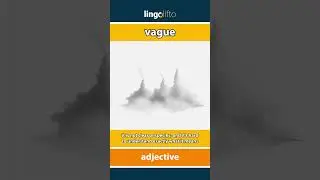 🇬🇧 Vague Meaning : Flash Card : Learn English Vocabulary