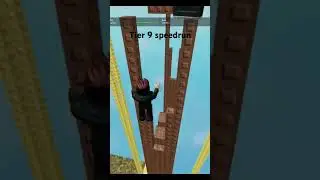 tier 9 speedrun #roblox #speedruning #gaming #roblox #obby #wallhop#tas