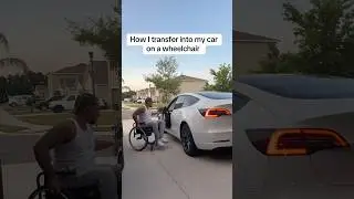 How I Wheelchair Transfer into my car#fypシ゚viral  #wheelchairtransfer#fyp#viralshorts