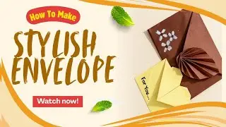 DIY Envelope Making | Easy Paper Envelope Tutorial | Handmade Envelope Design#video #craft