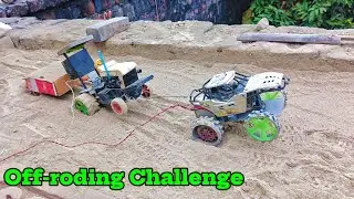 Mini New Holland Tractor & Mini Monster Truck Off-Roading Challenge | @A.T_ALTAFMODEL 