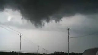 Time Lapse Rotating Wall Cloud in Grand Island 6-17-09