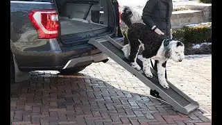 WeatherTech PetRamp, Folding Dog Ramp for Large Dogs to 300 Pounds, Traction Grip Ramps Universal fo