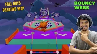 Bouncy Webs Halloween Fun Fall Guys Creative Map #fallguys #fallguyscreative