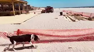 SEAPORT PIER NEW BEACH BAR CONSTRUCTION IN NORTH WILDWOOD NEW JERSEY!