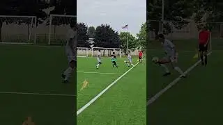 Bavarian United's #20 utilizes a cheeky nutmeg to get out of a hairy situation.