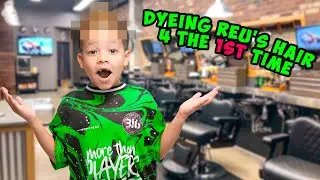 DYEING REU'S HAIR 4 THE 1ST TIME!!! 💆🏼‍♂️