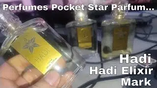 Perfumes Pocket Star Parfum, Hadi (Sauvage), Hadi Elixir (Sauvage Elixir) e Mark ( Armani Code)...