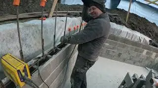 Concrete & Tiled Swimming Pool Step by step Ep 3. Walls, Sealed Pieces & Plumbing