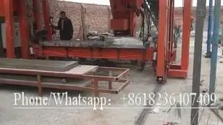 Concrete slats floor making machine for pigs