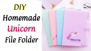 DIY File Folder / DIY Notebook Folder Organizer / Paper Craft / How to Make Mini File Folder / Easy