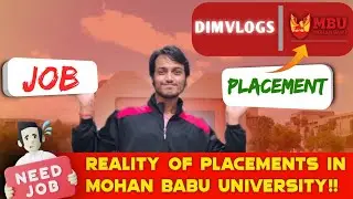 Mohan babu university Placements | Placement in Mohan babu university | MBU Tirupati | Dim vlogs