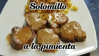 SOLOMILLO A LA PIMIENTA . RECETA FACIL , RAPIDA Y DIVINA