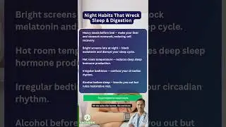 🌙 &ldquo;Stop Doing These at Night &mdash; Your Body Needs Rest, Not Repair Overload!&rdquo;