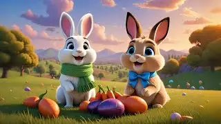 Four Jumping Bunnies Learn to Add | Math Song for Kids | Nursery Rhymes and Baby Songs