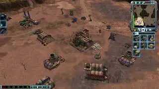 Command&Conquer 3 | GDI vs NOD | 1 vs 1 Hard | Bridge Securing Strategy