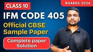 Class 10 Introduction to Financial Market Code 405 Official CBSE Sample Papers For Boards 2026
