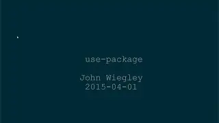 2015-04-01 Emacs package highlight: use-package