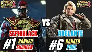 T8 🔥 SEPHIBLACK (#1 Ranked Shaheen) vs ADELANTE (#6 Ranked Paul) 🔥 Tekken 8 High Level Gameplay