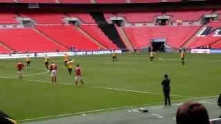 Newport County v Wrexham Blue Square Premier play-off final Wembley 5th May 2013