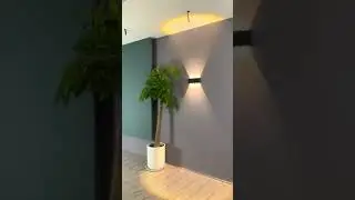 How to install led indoor and outdoor wall lights #homedecor #led #shorts