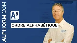 L'ordre alphabétique sous Algobox - Vidéo Tuto