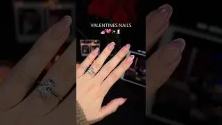 cutest valentines nails everrr 💅🏼💖✨🕯️#nailinspo #valentinesnails #buildergelnails #nailsathome