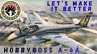 Hobbyboss A-6A Intruder 1/48 scale - Model Build and Review - Construction, Airbrushing, Oil Wash 4K