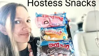 Hostess Mukbang. Twinkies, ding dongs and snow balls.