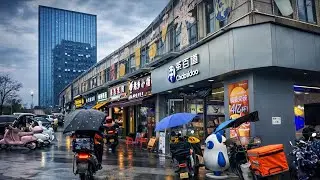 After Rain City Walk in China | Clean Streets & Cool Breeze | 4K Walk