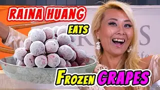 Raina Huang EATS Imported Japanese Frozen Grapes 