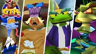 Crash Team Racing - All Boss Races (No Damage - No Items)